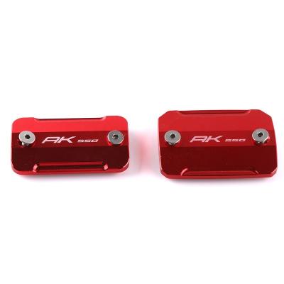 China Aluminum Alloy Motorcycle Accessories Parts Kymco CNC Brake Fluid Brake Pump Cover For Kymco AK550 for sale