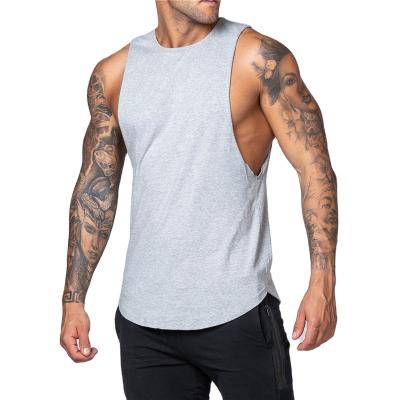 China QUICK DRY Men's Tank Tops Gym Cotton Workout Cotton Muscle Sportswear Sleeveless Vest Fashion Clothing Bodybuilding Singlets Vest for sale