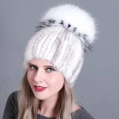 China JOINT New Style Mink Fur Women's Warm Thick Fur Hat Mink Fur Hat for sale