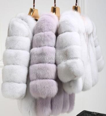 China 2016 New Wear Thick Faux Fox Fur Coat Single Color Fur Parka for sale