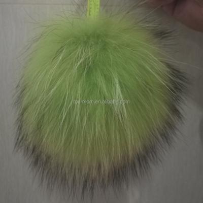 China Factory direct sale 100% real soft fox fur poms hand feeling for pendent accessories fur ball for sale