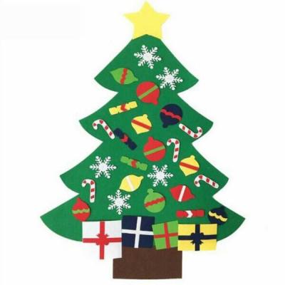 China Chirstmas Decor Wall Decorations Felt Christmas Tree Kids DIY Large Toddlers Christmas Tree for sale