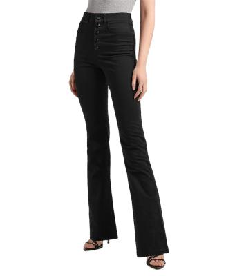 China High Waist Women's Fly Flaire Twill Pants Women Office Work Wide Leg Suit QUICK DRY High Pants Casual Trousers for sale