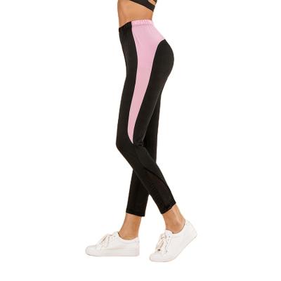 China Breathable UK Wicking And Breathable Yoga Pants See Mesh Color Block Leggings for sale