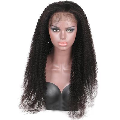 China High Quality 100% Funmi Hair Wigs 150% Density Curly Hair 360 Headband Full Lace Wig For Black Woman for sale