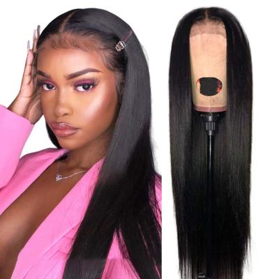 China Hot Selling Transparent Lace Straight Remy Hair Wigs Brazilian Human Straight 360 Lace Frontal Wigs for sale