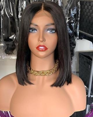 China Short HD 13x6 Bob Straight Lace Front Wigs Malaysia Natural Human Hair BOB Straight Customized Design Virgin for sale