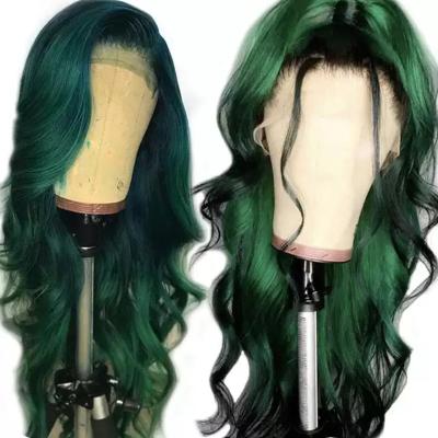 China Factory Price Body Wave Brazilian Virgin Human Hair Colored Lace Front Wig 13x6 Natural Transparent Human Wigs for sale