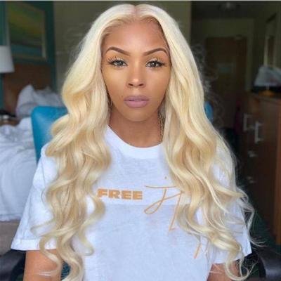 China Wholesale Virgin 613 Brazilian Malaysian Human Hair Full Body Wave Transparent 13x4 Lace Front Wigs for sale
