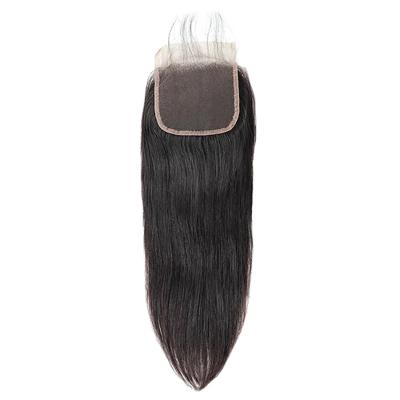 China Best Selling Free Part Lace Closure And Headband Silky Resistant Brazilian Straight 4x4 Transparent Swiss Virgin Hair for sale