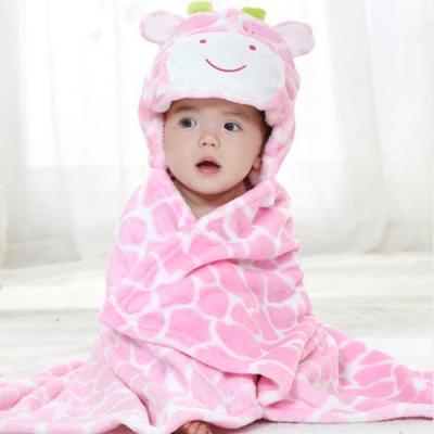 China QUICK DRY 100% Bamboo Fiber Hooded Baby Towel, Animal Head Bath Towel For Baby And Toddler for sale