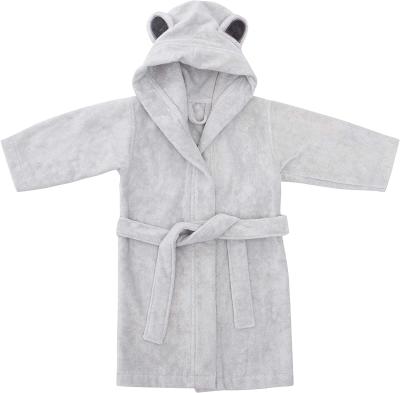 China QUICK DRY Flannel Fleece Staple Polyester Bathrobe 100% Cotton Hotel Bathrobe Long Baby Kids Baby Bathrobe for sale