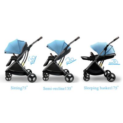 China TASLON factory direct sale custom cheap hand stroller foldable gray frame sunroof travel stroller one for sale