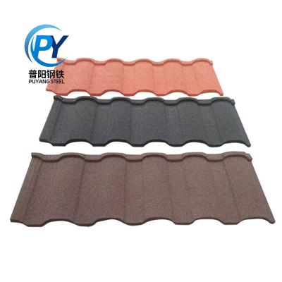 China China Supplier Modern Reliable Stone Metal Roofing Tile Coated Steel Roofing Sheet for sale