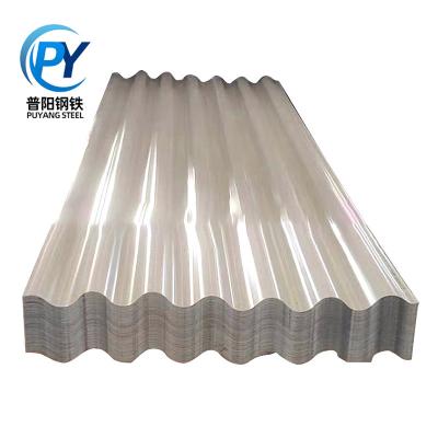 China PUYANG Structural Roof Tiles Metal Roofing Sheet Ppgi Corrugated Zinc Roofing Sheet / Kg Iron Galvanized Steel Price for sale