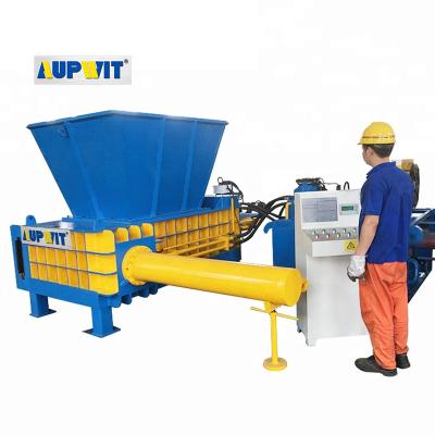 China Automatic hydraulic scarp metal baler aluminum cans baler press machine zu verkaufen