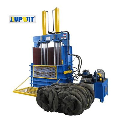 China machinery & Y82 Material Steel Car Tire Vertical Hydraulic Tire Baler Scrap Compactor Machine for sale