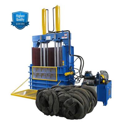 China machinery & Semi Automatic Waste Tires Material Vertical Recycling Balers Hydraulic Compression Machine for sale