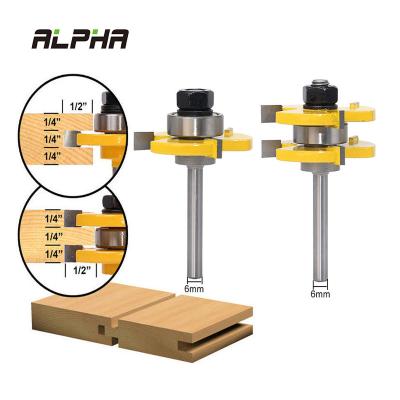 China ALPHA Wood Working 2pcs 1/4