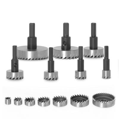 China Steel / 4341 Alpha 7 Pcs 15mm/20mm/25m/30mm/35mm/45mm/55mm Hss High Speed ​​Hole Saw Kit For For Stainless Steel Laminates Wood Aluminum Hole Saw metal for sale