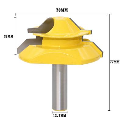 China Alpha Carbide 1/4*1-1/2 45 Degree Lock Miter Woodworking Tenon Cutter Router Bit Router Bit Woodworking Tool for sale