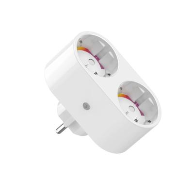 China White SP211 WIFI EU Smart Plug tuya App Voice 16A Control Compatible with Amazon Alexa wifi smart plug SP211 for sale