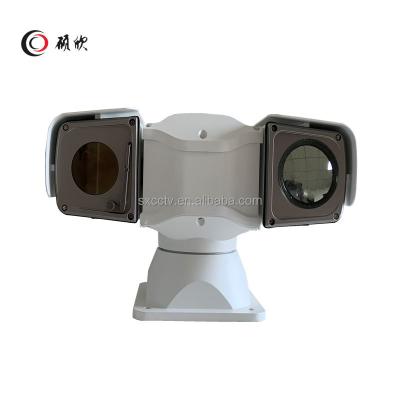 China NIGHT VISION 640x480 T Shape Dual Spectrum PTZ Thermal Camera With Visible HD Light Camera By RS485 Control for sale