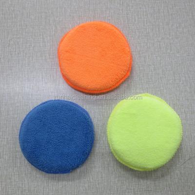 China Remove Wax Microfiber Fabric Car Wash Applicator Pad for sale