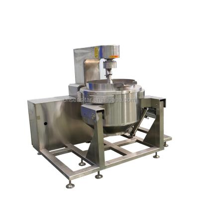 China Automatic Tilting Processing Plant CE ASME Vegetable Steamer Or Electric Gas Heating Cooking Pot Lined Kettle Lined Cooking Pot for sale