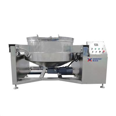 China Vegetable Processing Plant Manufacturing Electric Kettle Cooking Jacketed Gas Kettle Jacketed Cooker With Mixer Cooking Jacketed Kettle for sale