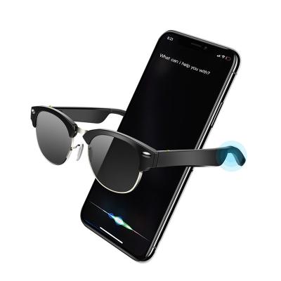 China Hot Sale Resin Smart Blue Tooth Sunglasses Portable Wireless Blue Tooth Earphone Microphone Sports Sunglasses for sale