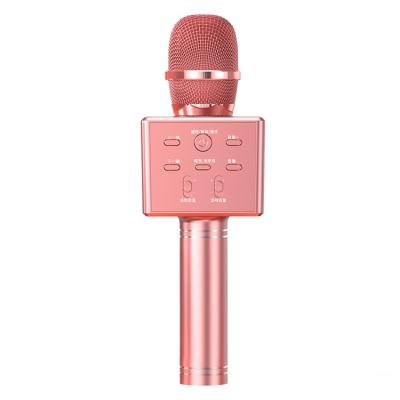 China Handheld Condenser Microphone Low Price Kids Microphone Machine Portable Wireless Karaoke Machine With Led Lights for sale