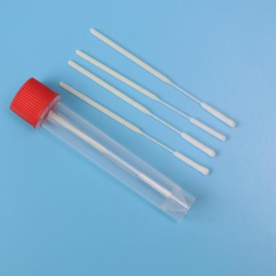 中国 9cm Medical Sterile Flocked Nylon Nasal Sampling Swab Individual Wrapped 販売のため