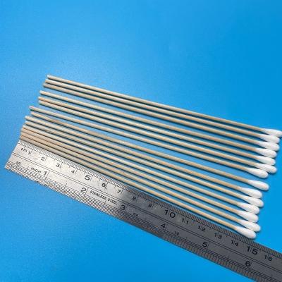 China 5mm Diameter Cotton Tip Wooden Cotton Swab 150mm Long Disposable Swab for sale