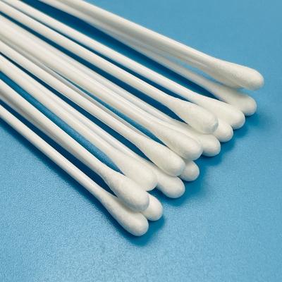 China 6inches Cotton Applicator With Solid Handle Disposable Sampling Swab Customize Accept for sale