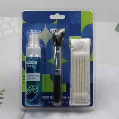 China 4 In 1 Lint Free Screen Cotton Bud Computer Cleaning Kit With Liquid for sale