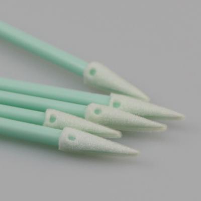 China TX750 Cleanroom Lint Free Foam Pointed Tip Sponge Swab Sharp Head Foam Swab for sale