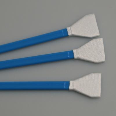 China Class 100 Cleanroom V Shape Knitted Microfiber Camera Sensor Swabs for sale