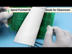 Spiral Tip Pointed Cotton Swabs For Cleaning Electronics ISO Approved