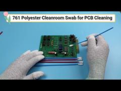 Long Handle 6.6 Inch PP Green Stick Polyester Tipped Swab Electronics Clean