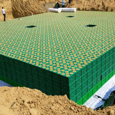 China Modular Design Plastic Underground Rainwater Harvest Tank Heavy Duty Stormwater Storage Tank 60T for sale