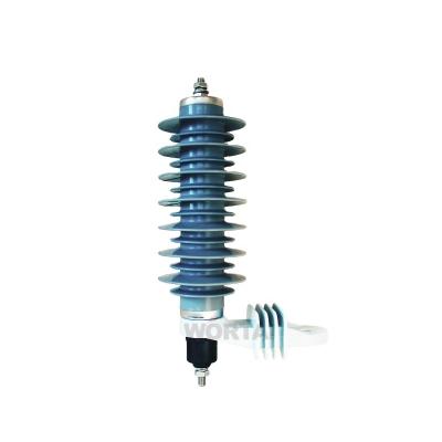 China High Quality Electric Power Transmission Manufacturer Metal Oxide Surge Arrester Best Without Gaps 21kv 10ka for sale