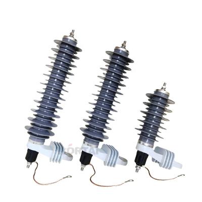 China Electric Power Transmission Export Polymer Housing 11kv 10ka Metal Oxide Surge Arrester for sale