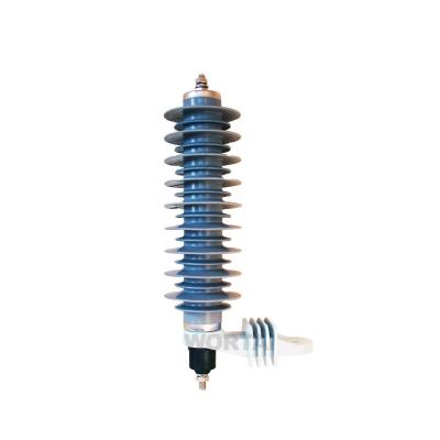 China Excellent Electric Power Transmission Protection Performance Polymer Metal Oxide Surge Arrester 27kv 10ka 5ka for sale