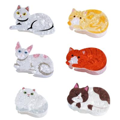 China Acetic acid  shark clip Cute Cat Hair Clip en venta