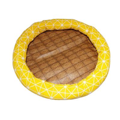 China International Universal Soft Warm Polyester Fiber Market Price Pet Bed Cushion Winter Pet Pad Around Dog Bed for sale