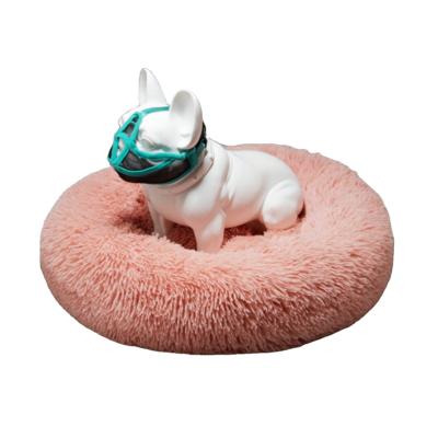 China Warm Pet Mat Plush Round Pet Nest Cat's Nest Winter Plush Polyester Fiber Pet Dog's Nest Round Pet Bed for sale