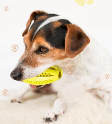 China Hot Selling Rugby Pet Toy Clean Rubber Teeth and Healthy Rubber Teeth Resistant Teeth Play for sale