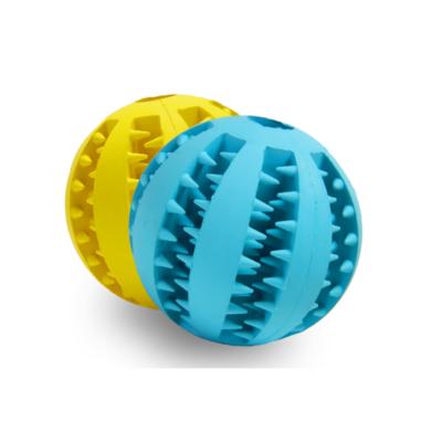 China Rubber Ball Watermelon Pet Rubber Type Bite Resistant Tooth Cleaning Molar Ball Pet Rubber Ball Dog Toy for sale