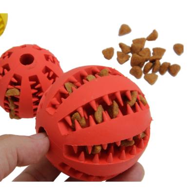 China Factory Price Rubber Ball Rubber Pet Bite Resistant Tooth Cleaning Pet Molar Rubber Dog Molar Ball Toy for sale